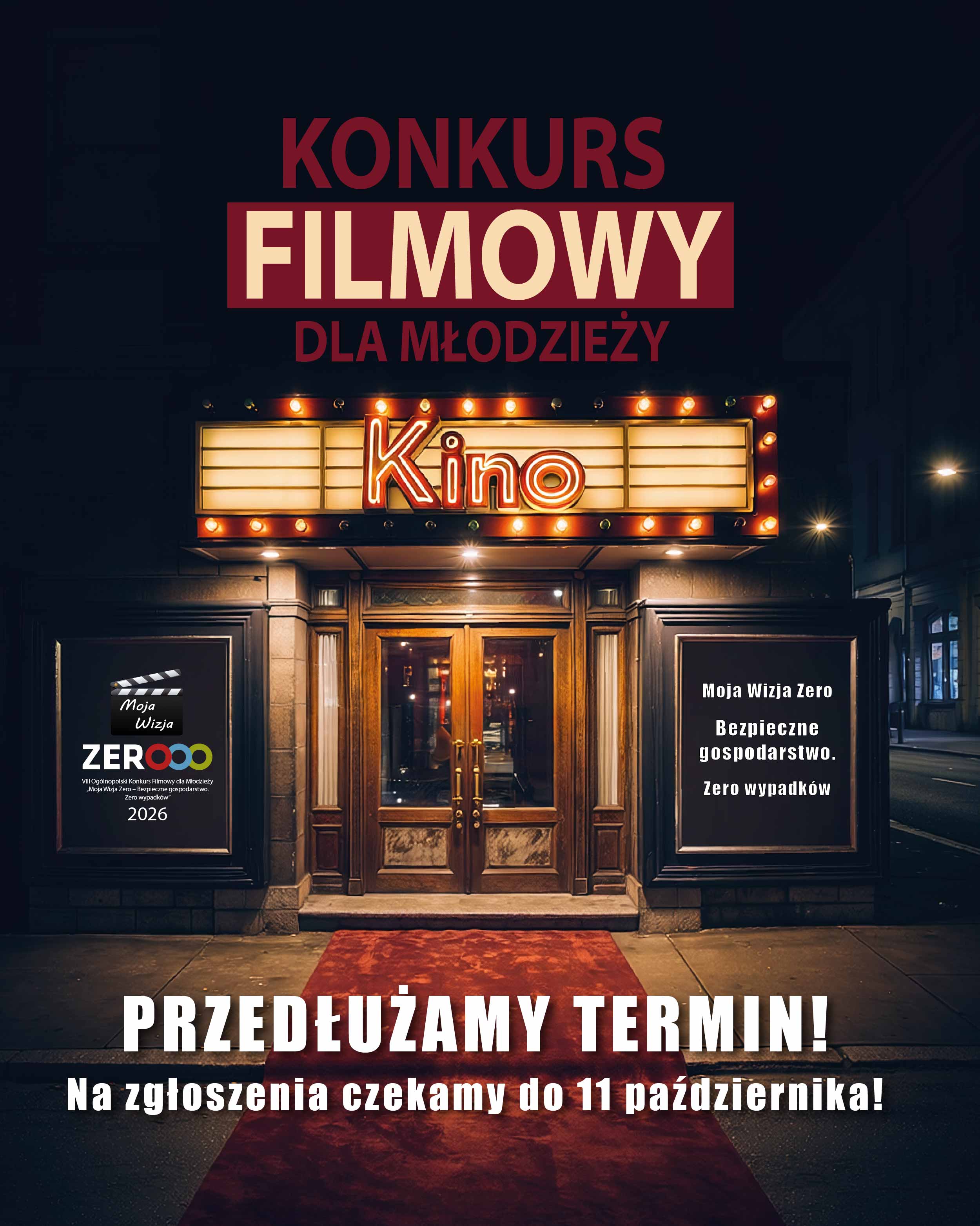 Plakat konkursu moja wizja zero 