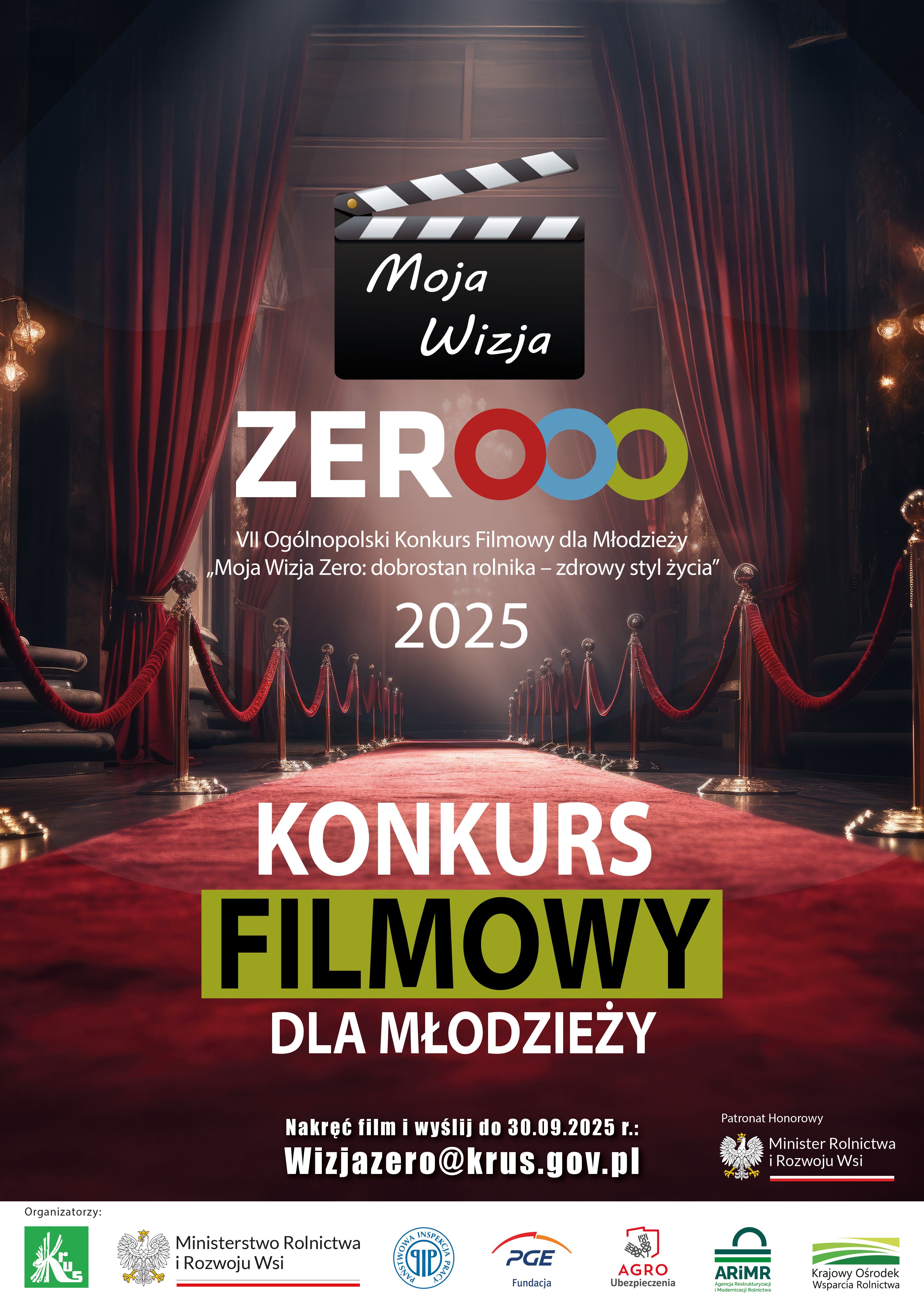 Plakat konkursu moja wizja zero 